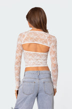 Livia | Tweedelige kanten top