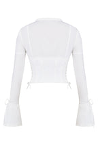 Elegante witte kanten top voor dames van Sorrelina