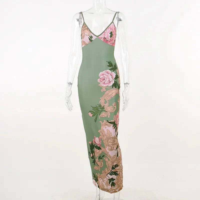 Faye | Vrolijke Zomer Jurk met Bloemprint