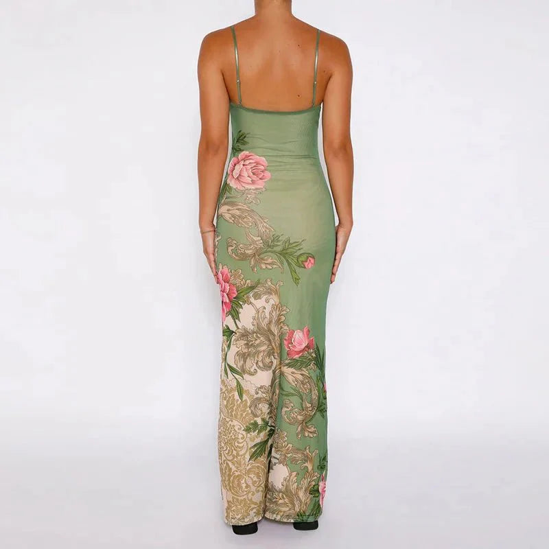 Faye | Vrolijke Zomer Jurk met Bloemprint