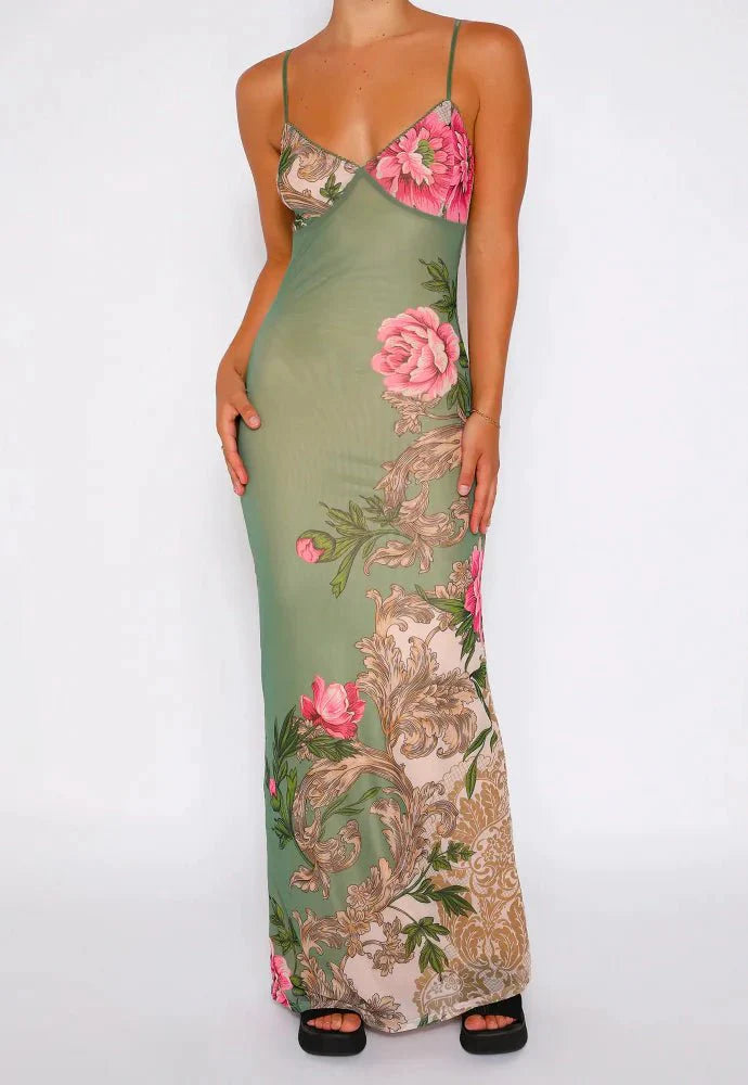 Faye | Vrolijke Zomer Jurk met Bloemprint