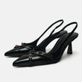 CALORA_ Faylene | Chic Ketting kantoor Slingback Hakken