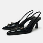 CALORA_ Faylene | Chic Ketting kantoor Slingback Hakken