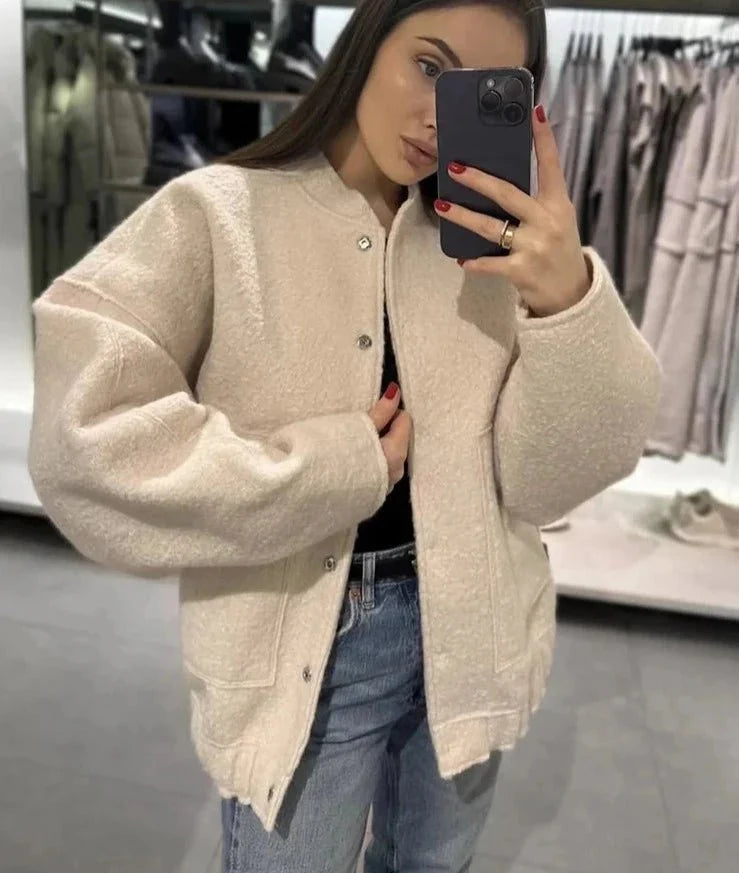 Ivana | Comfy Oversized Bomber Jas