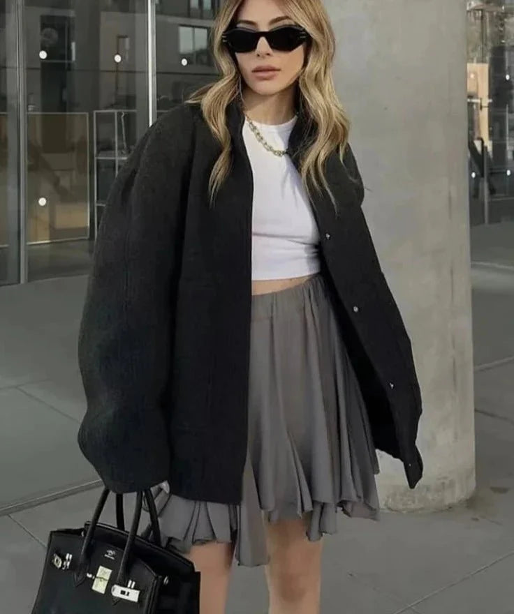 Ivana | Comfy Oversized Bomber Jas