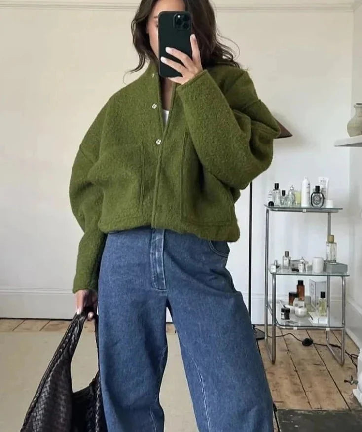 Ivana | Comfy Oversized Bomber Jas