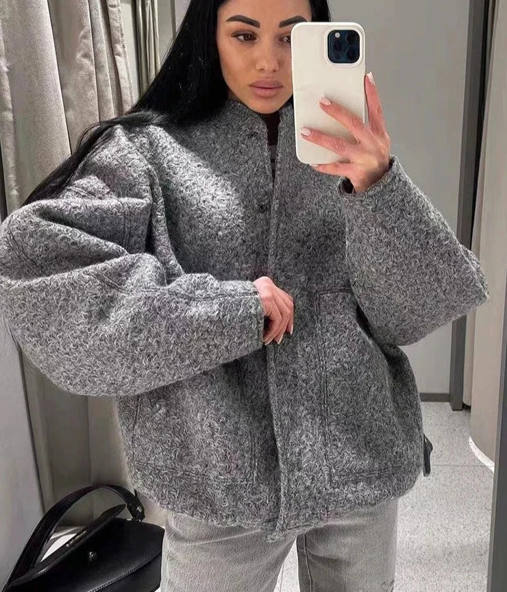 Ivana | Comfy Oversized Bomber Jas